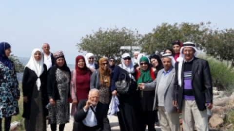 אפריל 2018 - חברי מועדוני עמותת מרחבים בכפרים הבדואים יצאו לנופש בטבריה.أعضاء نوادي جمعيه مرحافيم في