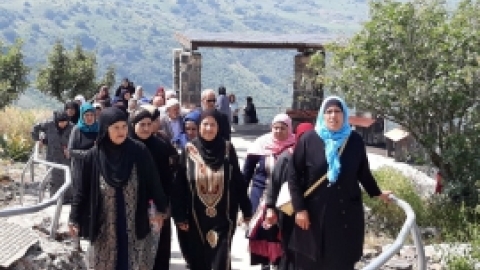 אפריל 2018 - חברי מועדוני עמותת מרחבים בכפרים הבדואים יצאו לנופש בטבריה.أعضاء نوادي جمعيه مرحافيم في