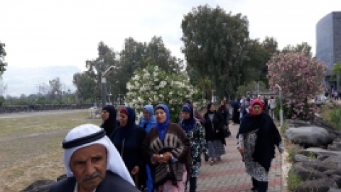 אפריל 2018 - חברי מועדוני עמותת מרחבים בכפרים הבדואים יצאו לנופש בטבריה.أعضاء نوادي جمعيه مرحافيم في