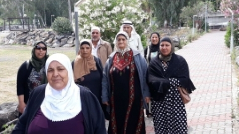 אפריל 2018 - חברי מועדוני עמותת מרחבים בכפרים הבדואים יצאו לנופש בטבריה.أعضاء نوادي جمعيه مرحافيم في